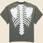 2 Tone Bone Pocket Tee - Black - Kapital - STAG Provisions - Tops - S/S Tee