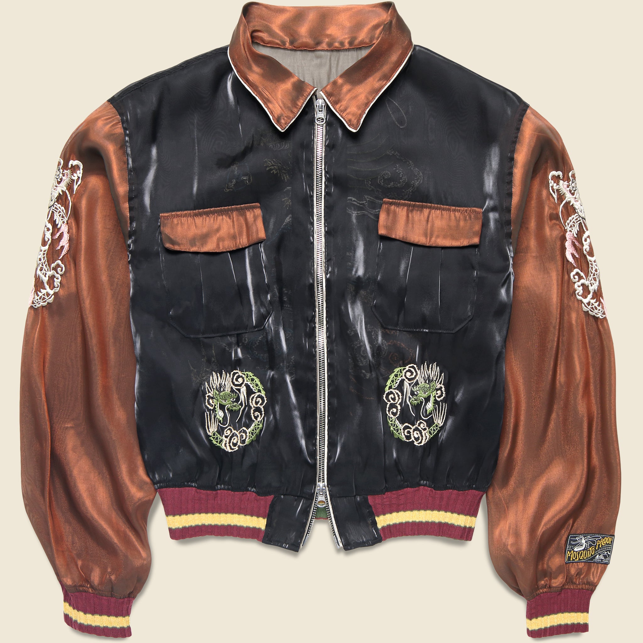 Sheer Pearl Mosquito Guard Vietnam Jacket - Black/Brown - Kapital - STAG Provisions - Outerwear - Coat / Jacket