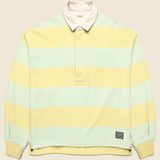 Jail Stripe Rugger Shirt - Yellow/Green - Kapital - STAG Provisions - Tops - L/S Knit