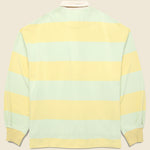 Jail Stripe Rugger Shirt - Yellow/Green - Kapital - STAG Provisions - Tops - L/S Knit