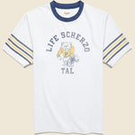College Capital Ringer Tee - Light Grey - Kapital - STAG Provisions - Tops - S/S Tee