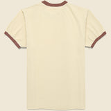 Tiger Ringer Tee - Beige - Kapital - STAG Provisions - Tops - S/S Tee