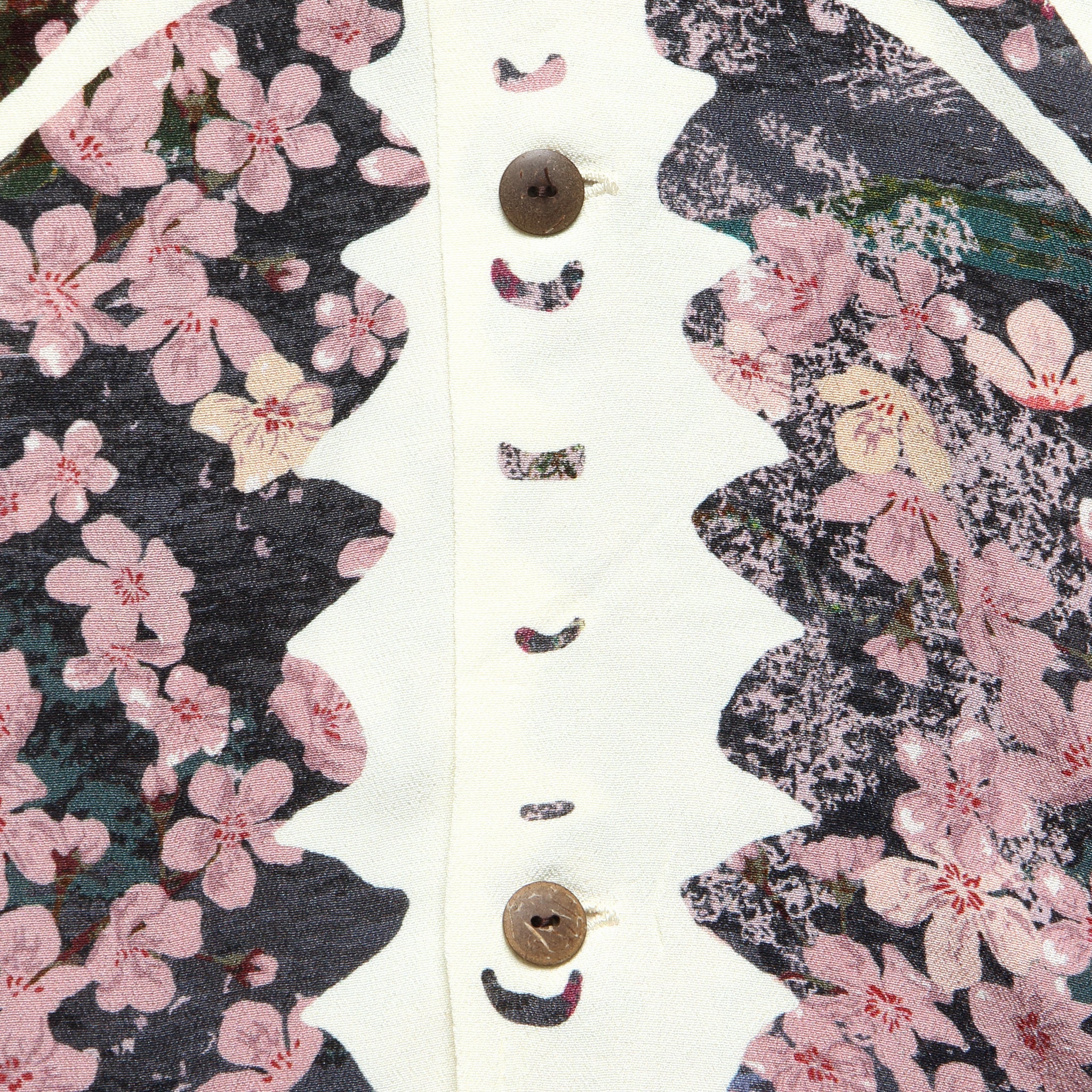 
                          Sakura Bone Aloha Shirt - Black/Pink - Kapital - STAG Provisions - Tops - S/S Woven - Other Pattern
                        