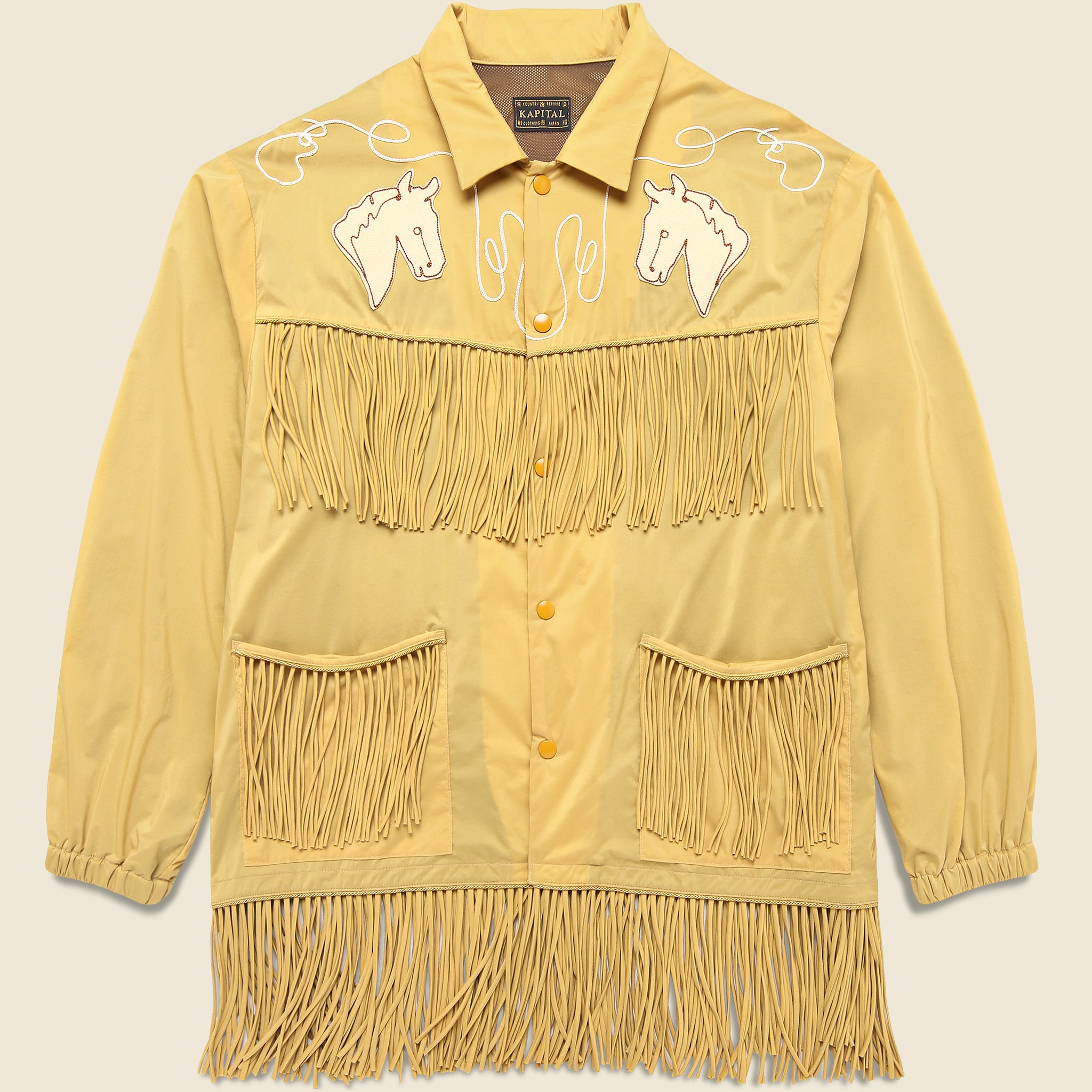 Fringed Coach Jacket - Mustard - Kapital - STAG Provisions - Outerwear - Coat / Jacket