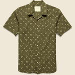 Lamar Pyramid Dot Bandhani Shirt - Olive - Kardo - STAG Provisions - Tops - S/S Woven - Dot