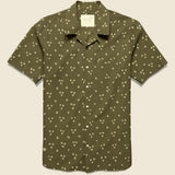Lamar Pyramid Dot Bandhani Shirt - Olive - Kardo - STAG Provisions - Tops - S/S Woven - Dot