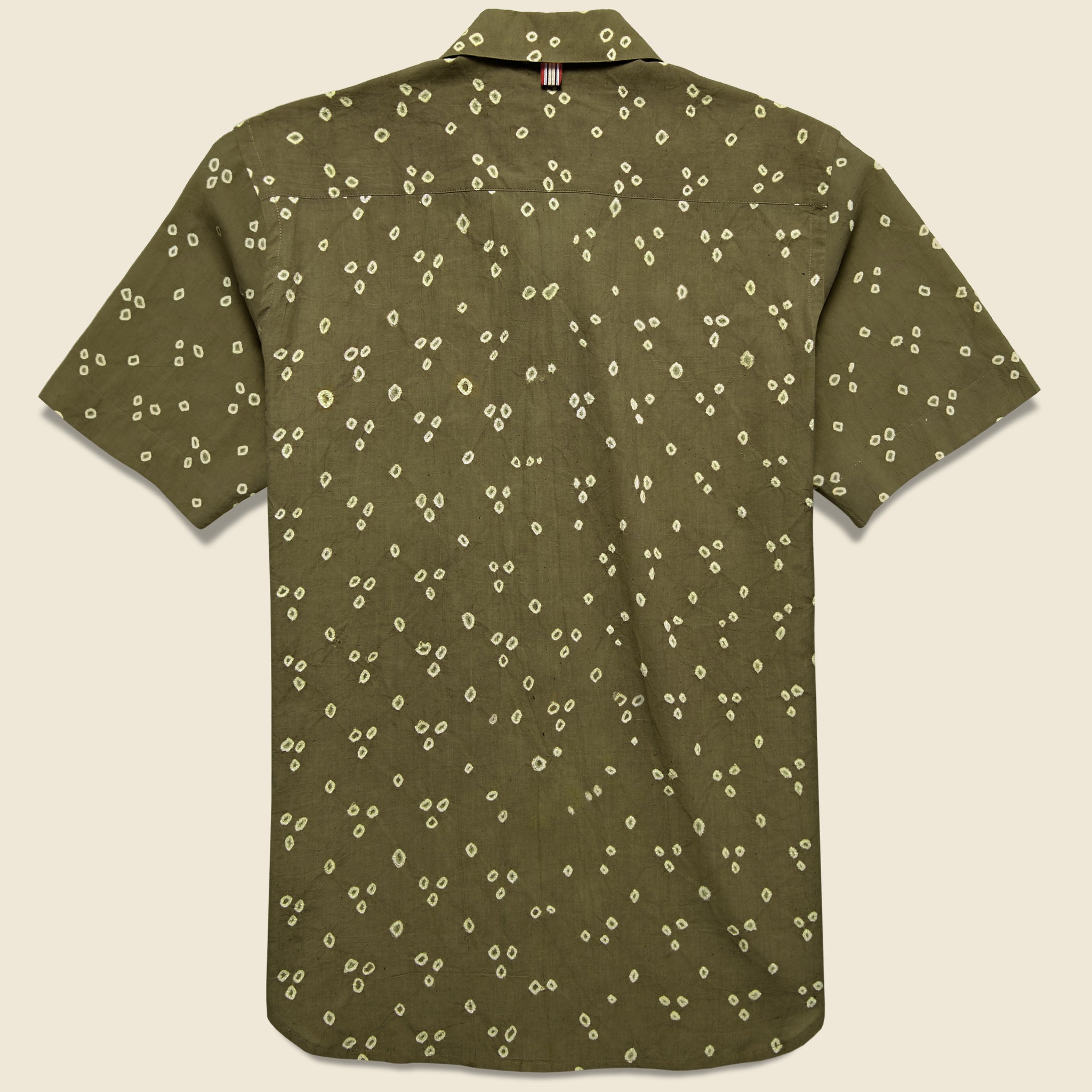 
                          Lamar Pyramid Dot Bandhani Shirt - Olive - Kardo - STAG Provisions - Tops - S/S Woven - Dot
                        