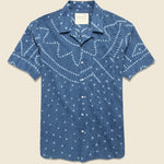 Bandhani Dot Print Shirt - Indigo - Kardo - STAG Provisions - Tops - S/S Woven - Dot