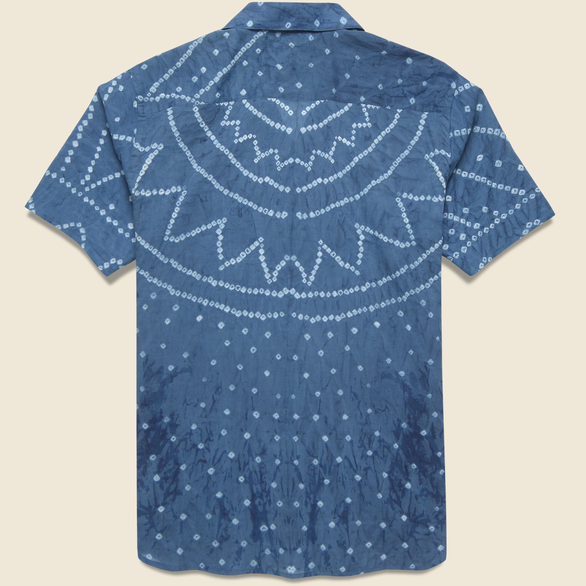 
                          Bandhani Dot Print Shirt - Indigo - Kardo - STAG Provisions - Tops - S/S Woven - Dot
                        