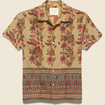 Paisley Block Print Shirt - Beige - Kardo - STAG Provisions - Tops - S/S Woven - Floral