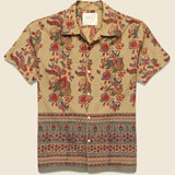 Paisley Block Print Shirt - Beige - Kardo - STAG Provisions - Tops - S/S Woven - Floral