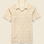 Handwoven Cross Hatch Shirt - Off White - Kardo - STAG Provisions - Tops - S/S Woven - Solid