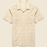 Handwoven Cross Hatch Shirt - Off White - Kardo - STAG Provisions - Tops - S/S Woven - Solid