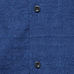 Schiffli Embroidered Shirt - Indigo - Kardo - STAG Provisions - Tops - S/S Woven - Solid