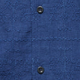 Schiffli Embroidered Shirt - Indigo - Kardo - STAG Provisions - Tops - S/S Woven - Solid
