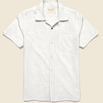 Schiffli Embroidered Shirt - White - Kardo - STAG Provisions - Tops - S/S Woven - Solid