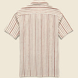 Handwoven Stripe Shirt - Brick - Kardo - STAG Provisions - Tops - S/S Woven - Stripe