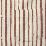 Handwoven Stripe Shirt - Brick - Kardo - STAG Provisions - Tops - S/S Woven - Stripe