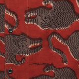 Tiger Block Print Shirt - Red - Kardo - STAG Provisions - Tops - S/S Woven - Other Pattern