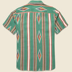 Handwoven Blanket Stripe Shirt - Green - Kardo - STAG Provisions - Tops - S/S Woven - Other Pattern