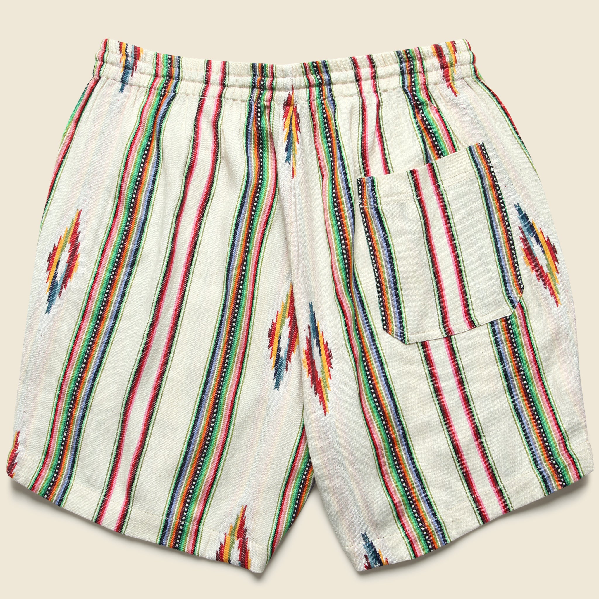 
                          5.5" Handwoven Blanket Stripe Shorts - Ecru - Kardo - STAG Provisions - Shorts - Lounge
                        