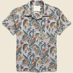 Floral Block Print Shirt - Lavender - Kardo - STAG Provisions - Tops - S/S Woven - Floral