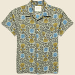 Floral Block Print Shirt - Olive - Kardo - STAG Provisions - Tops - S/S Woven - Floral