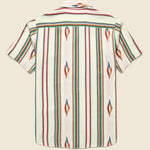 Handwoven Blanket Stripe Shirt - Ecru - Kardo - STAG Provisions - Tops - S/S Woven - Other Pattern