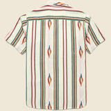 Handwoven Blanket Stripe Shirt - Ecru - Kardo - STAG Provisions - Tops - S/S Woven - Other Pattern
