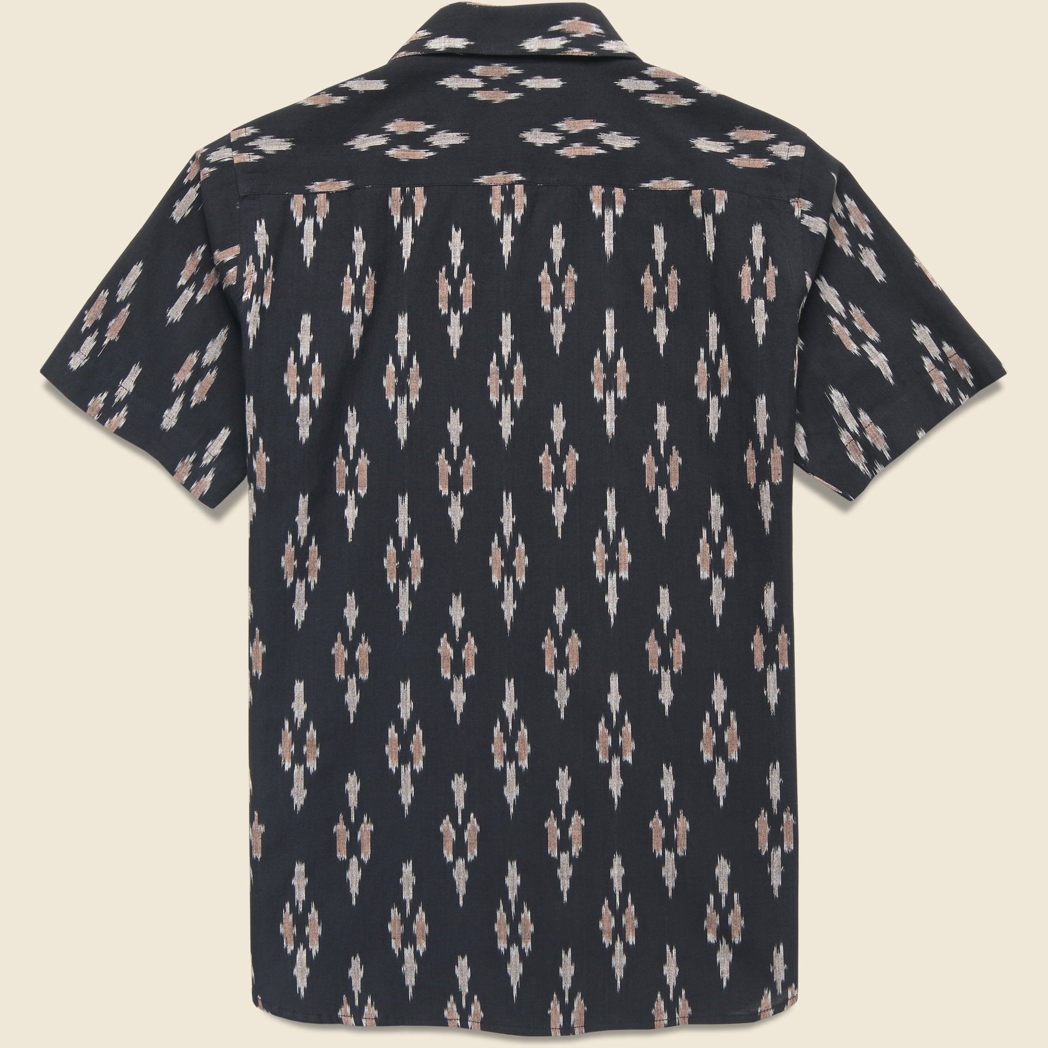
                          Handwoven Ikat Shirt - Black - Kardo - STAG Provisions - Tops - S/S Woven - Other Pattern
                        