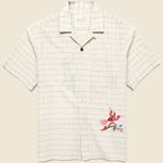 Embroidered Bird Shirt - Natural - Kardo - STAG Provisions - Tops - S/S Woven - Other Pattern