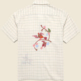 Embroidered Bird Shirt - Natural - Kardo - STAG Provisions - Tops - S/S Woven - Other Pattern