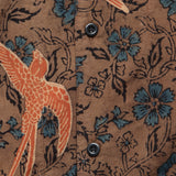 Floral Bird Print Shirt - Brown - Kardo - STAG Provisions - Tops - S/S Woven - Floral