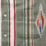 Handwoven Blanket Stripe Shirt - Olive - Kardo - STAG Provisions - Tops - S/S Woven - Other Pattern