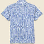 Paisley Block Print Shirt - Indigo - Kardo - STAG Provisions - Tops - S/S Woven - Other Pattern