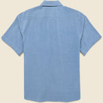 Embroidered Khadi Shirt - Blue - Kardo - STAG Provisions - Tops - S/S Woven - Other Pattern