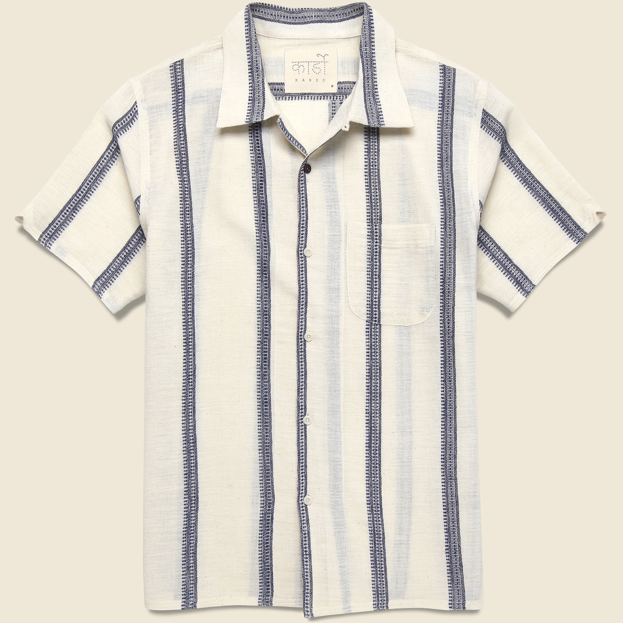 Handloom Striped Shirt - Blue