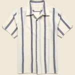 Handloom Striped Shirt - Blue - Kardo - STAG Provisions - Tops - S/S Woven - Stripe