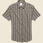Alan Stripe Shirt - Gravel/White - Katin - STAG Provisions - Tops - S/S Woven - Stripe