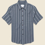 Alan Stripe Shirt - Tempest Blue - Katin - STAG Provisions - Tops - S/S Woven - Stripe
