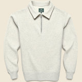50s Quarter Zip - Oat Grey - Knickerbocker - STAG Provisions - Tops - Fleece / Sweatshirt