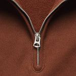 50s Quarter Zip - Brown - Knickerbocker - STAG Provisions - Tops - Fleece / Sweatshirt