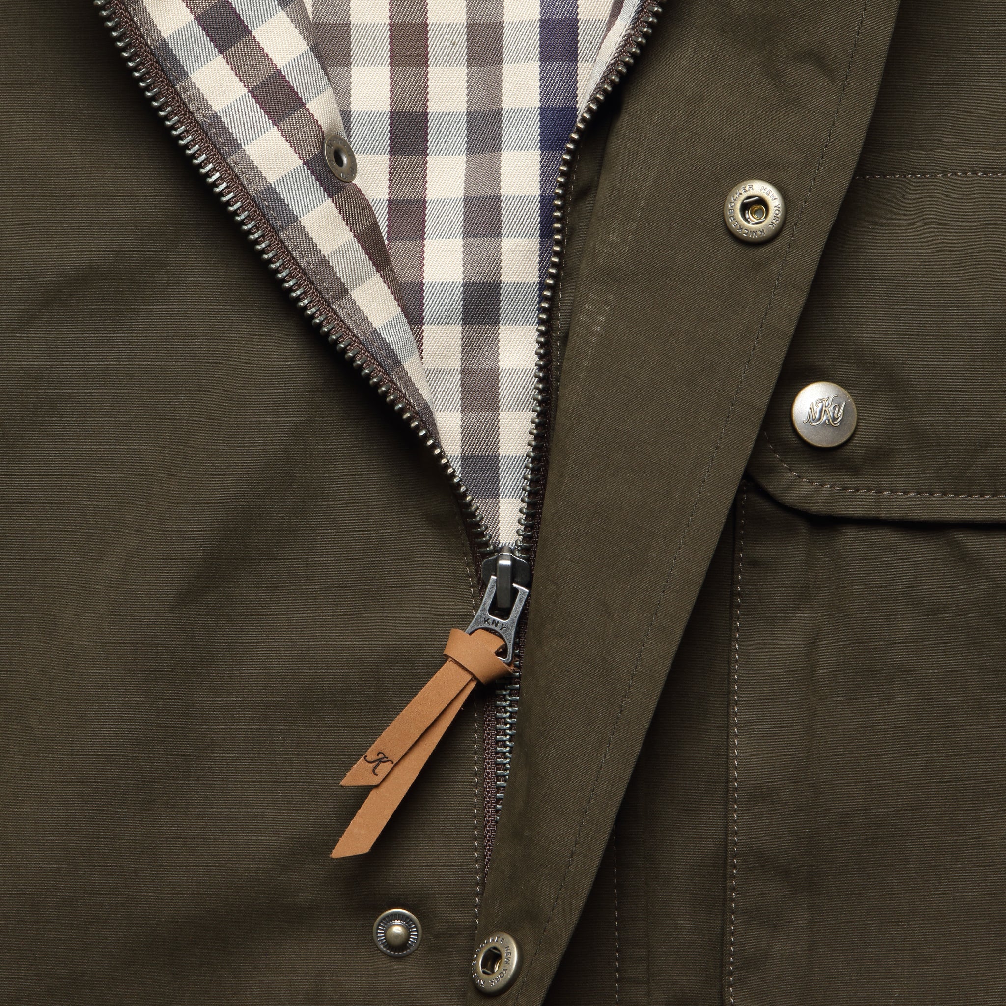 
                          Bay Waxed Nylon Jacket - Olive - Knickerbocker - STAG Provisions - Outerwear - Coat / Jacket
                        