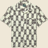 Panama Knot Shirt - Bone - Knickerbocker - STAG Provisions - Tops - S/S Woven - Other Pattern