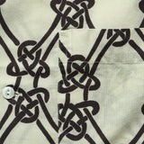 Panama Knot Shirt - Bone - Knickerbocker - STAG Provisions - Tops - S/S Woven - Other Pattern