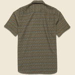 Granton Shirt - Olive Thistle Print - Kestin - STAG Provisions - Tops - S/S Woven - Floral