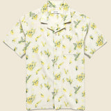 Gorse Print Crammond Shirt - Ecru - Kestin - STAG Provisions - Tops - S/S Woven - Seersucker