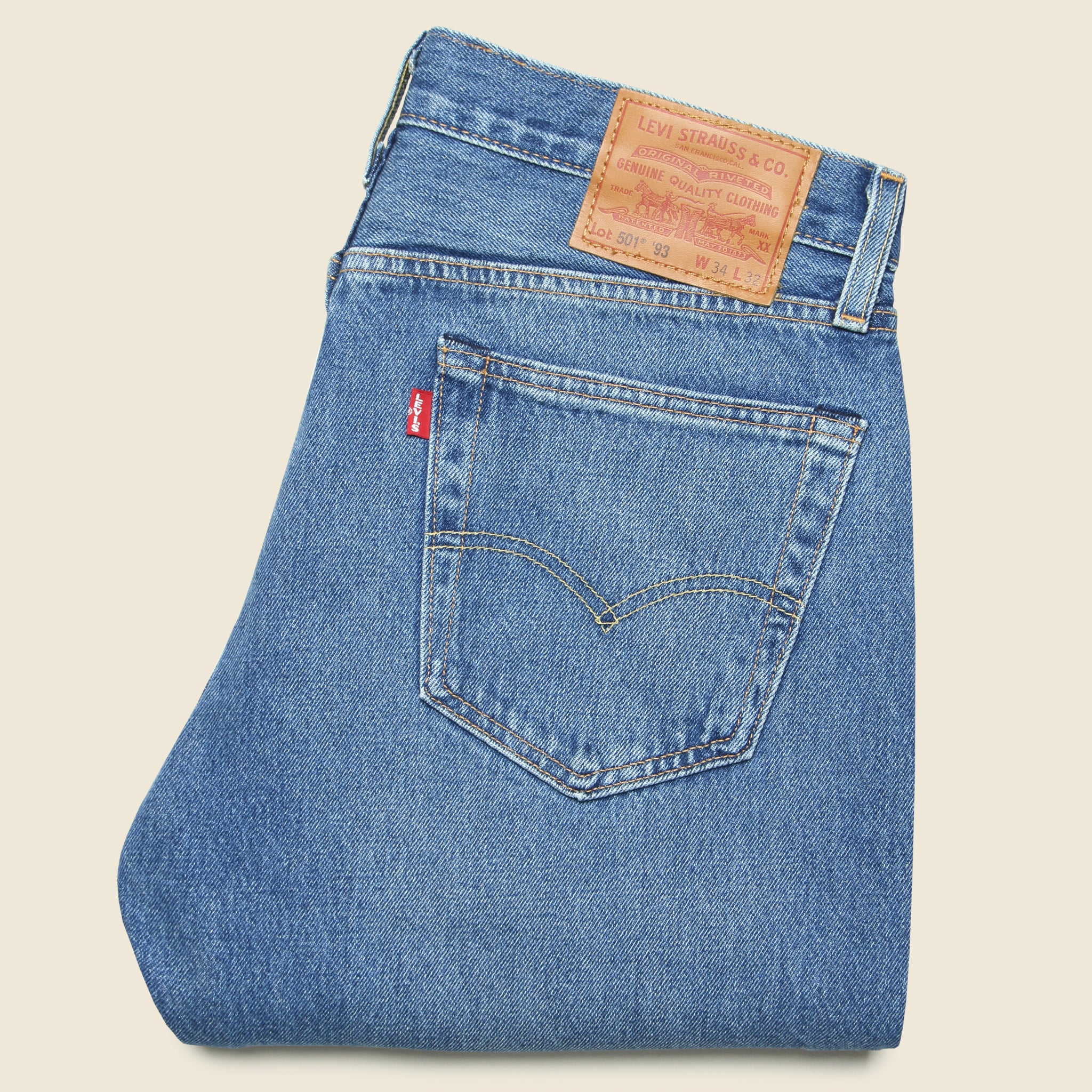 
                          501 '93 Straight Jean - Im Hungry (Mid-Wash) - Levis Premium - STAG Provisions - Pants - Denim
                        