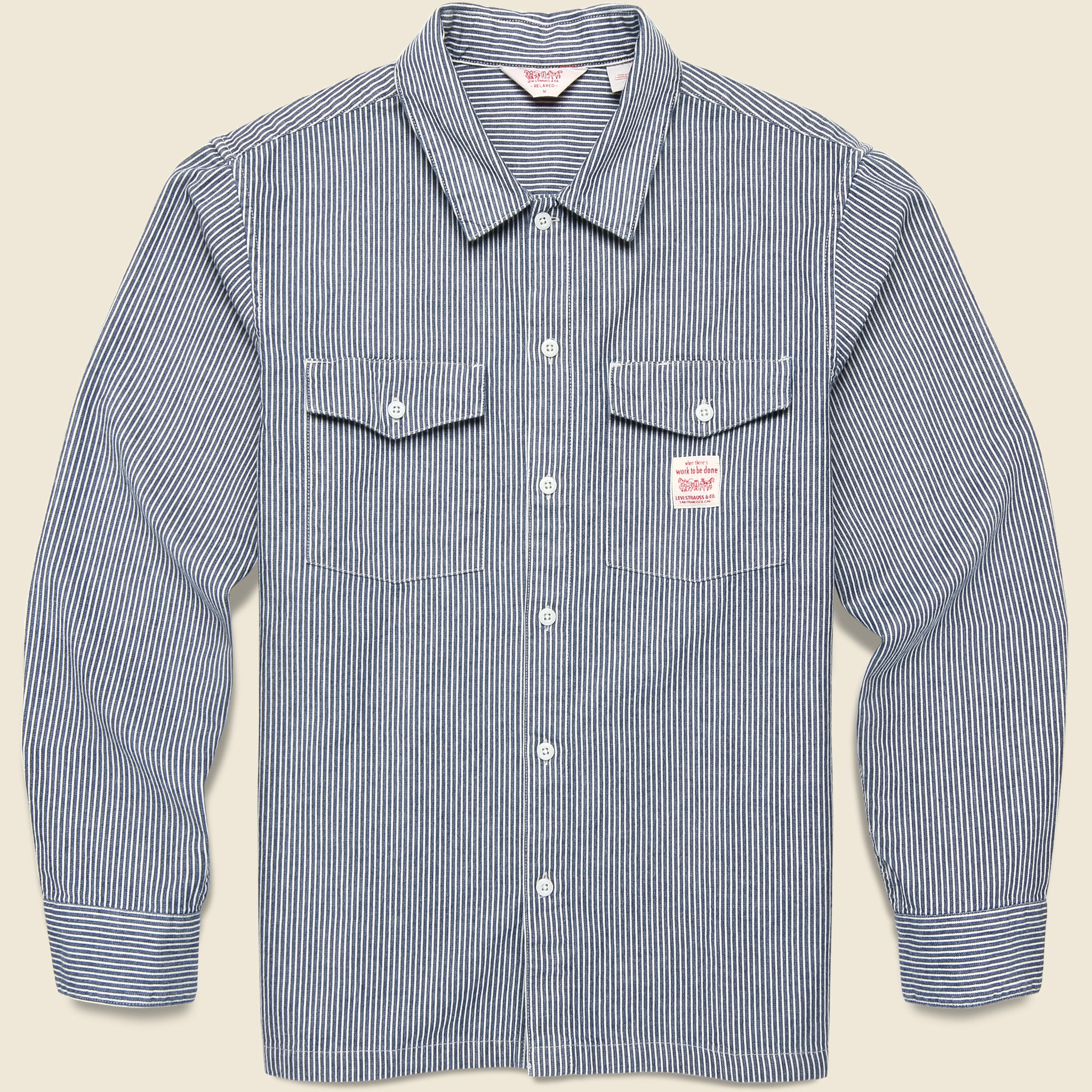 Worker Shirt - Washington Stripe - Levis Premium - STAG Provisions - Tops - L/S Woven - Overshirt