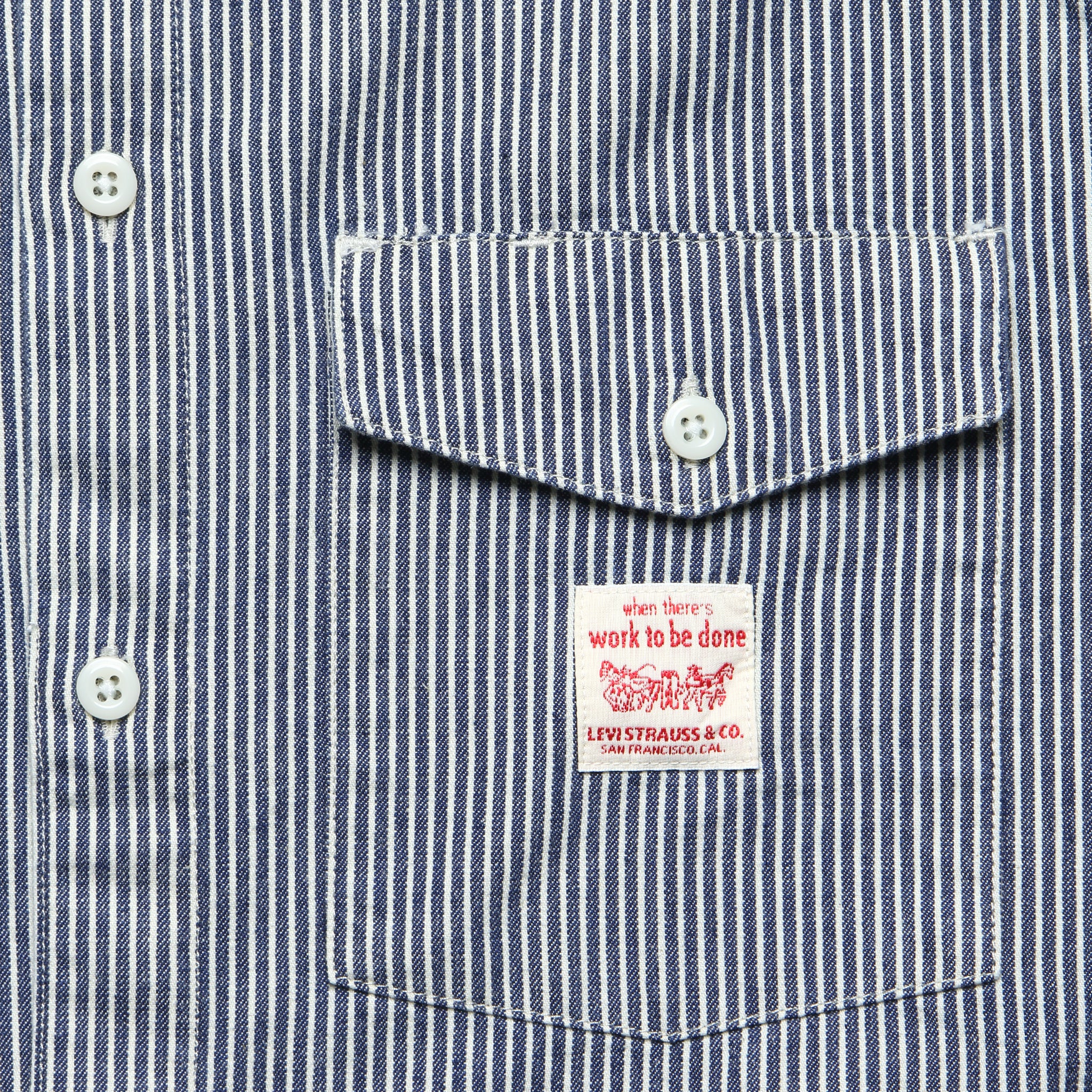 
                          Worker Shirt - Washington Stripe - Levis Premium - STAG Provisions - Tops - L/S Woven - Overshirt
                        